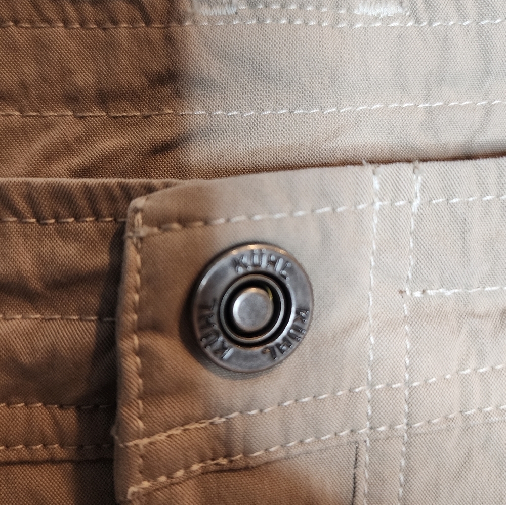 Kuhl Splash Cargo Bermuda Hiking Tan Shorts 6 Pockets Women's Size 12 - Picture 6 of 16